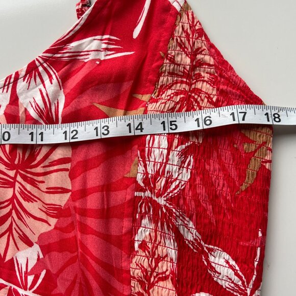 Roxy Land Of Life Burnt Orange Floral Midi Eco-Friendly Dress Womens Size XL - Picture 5 of 8